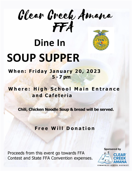 FFA Soup supper flyer